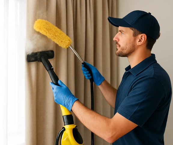 Trusted blind cleaning technician Matty Curtain Cleaning potts-hill-nsw QLD