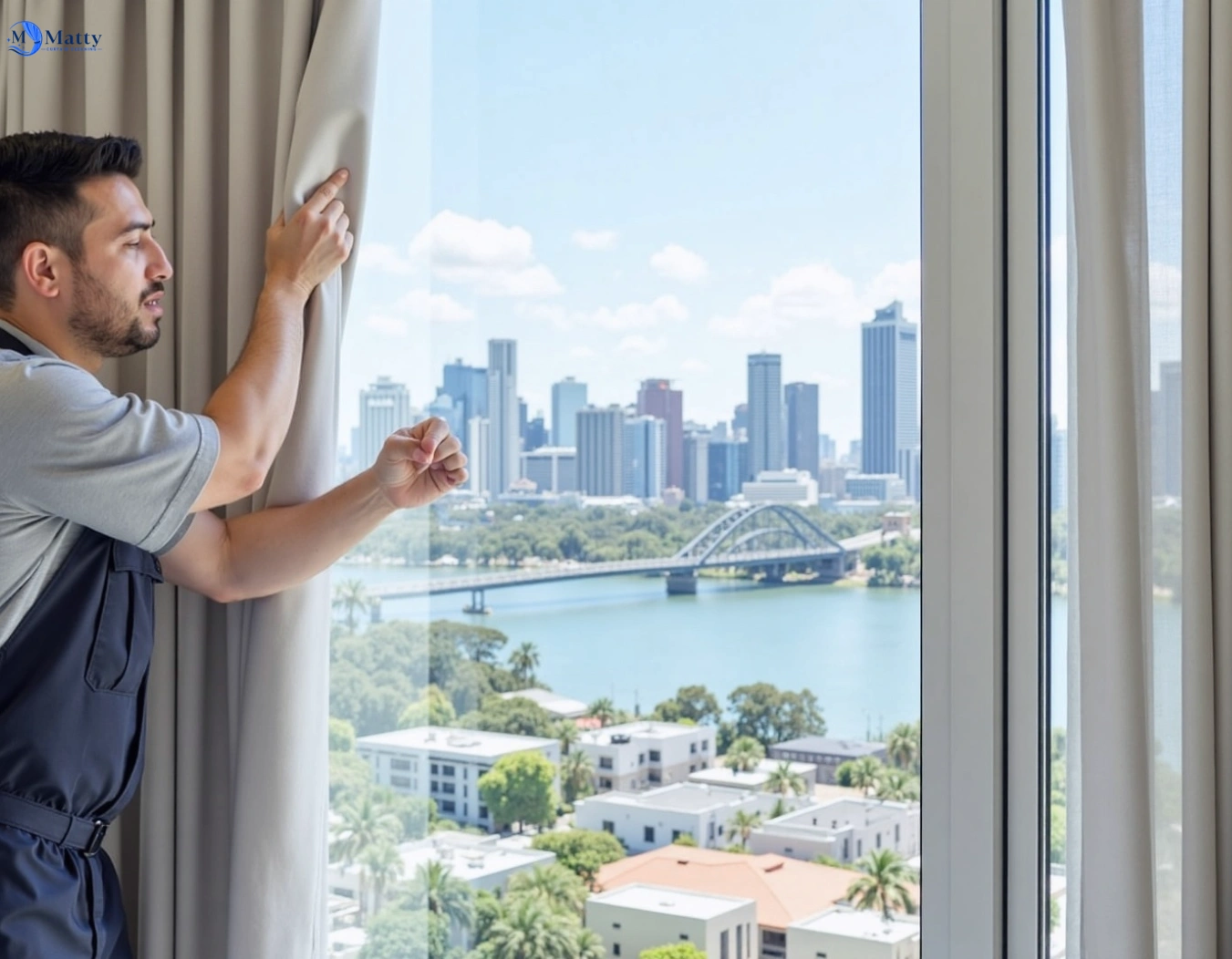 Professional curtain steam cleaning service potts-hill-nsw QLD by Matty Curtain Cleaning